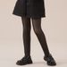 Women's Clothing Kids' Thermal Tights With Sheer Effect – Fleece-Lined & Ultra-Stretch (3 Colors, 6 Sizes) – High-Waisted & Non-Slip For Girls_ecoleips.com