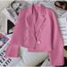2025s Short Jade Green Jacket For Women, Autumn 2025 New Item, Stature, Casual And Versatile Small Suit_ecoleips.com