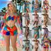 Aria Basics European And American Foreign Trade Women's Three-piece Swimsuit Set With High Waist, Long Sleeves, Trendy Cover-up,_ecoleips.com