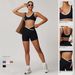 Women's Clothing Cross High Waist Sports Suit Female Contrast Color Backless Tight Nude Yoga Suit Running Fitness_ecoleips.com