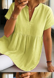 Women's Clothing Literary Retro Casual Slim Short Sleeved Dress Women_ecoleips.com