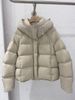 Ultra-Soft Puff Down Jacket For Women - 90% White Duck Down Filling, Oversized Winter Coat With Hood, Lightweight Yet Warm, Short Length_ecoleips.com