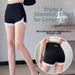 Women's Safety Pants Anti-Exposure No Curling Leggings Thin Outer Wear Solid Color Shark Pants Three Quarter Shorts For Summer_ecoleips.com