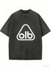 Women's Vintage Inspired Washed T-Shirt, Relaxed Fit Short Sleeve Casual Fashion Tee_ecoleips.com