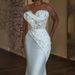 Women's Clothing White Long Sleeved Wedding Dress Slim Fitting Mermaid Style New Design Sexy Beauty Birthday Gown High End Pre-sale | Ships In 15 Days_ecoleips.com