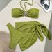 Cross-Border Foreign Trade Two-Piece Sexy Strapless Hot-Selling Three-Piece Bikini Swimsuit Women's Set European And_ecoleips.com