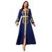 Dress Robe Women's Moroccan Dress New Lace Long Sleeves_ecoleips.com