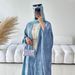 Modest Abaya Dress Elegant Dubai Abaya With Detachable Slip Dress - Modest Turkish Long Sleeve Robe In Breathable Polyester_ecoleips.com