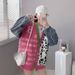 Leopard Print Knit Cardigan – Denim & Nylon-Polyester Blend Oversized Open Front Sweater | One Size | 4 Bold Colors | Y2K Streetwear_ecoleips.com