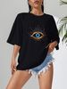 Women's Casual round Neck Short Sleeve T-Shirt Multi-Color Solid Loose Fashion Sports Top European American Style Cotton Polyester_ecoleips.com