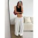 Aria Basics 2025 Autumn European And American New Women's Casual Long Wide-Leg Pants_ecoleips.com