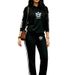 Cross Border Autumn/Winter Women's Fashion Casual Vacation Hooded Printed Long Sleeved Trousers Two Piece Set 2043 Print_ecoleips.com
