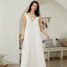 Muslim Dress Women Modest Evening Abaya Set – Sheer Mint Green Gown With Gold Foil Embroidery (Elegant Muslim Two-Piece Dress)_ecoleips.com