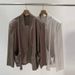 Women's Sophisticated French Single-Button Blazer Elegant Asymmetrical Front Long Sleeve Open Cardigan Style Loose Fit Jacket_ecoleips.com