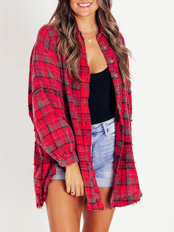 2026 Cross-Border European And American Foreign Trade Women's Clothing Autumn Winter New Frayed Lantern Sleeve_ecoleips.com
