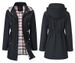 Hooded Belted Trench Coat – Plaid-Lined Windbreaker With Drawstring Waist For Women (Black, Burgundy, Violet, Ivory, Army Green, S-XXL)_ecoleips.com