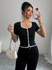 Women's Clothing Summer Stylish Short Knit Sweater For Women Sleeveless Fashionable And Elegant Top For Formal & Casual For Women_ecoleips.com