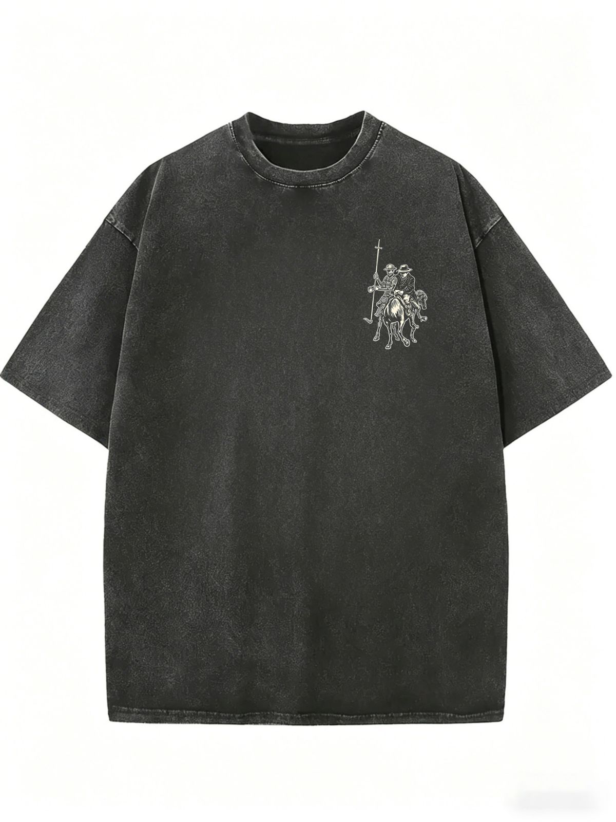 Women's Casual Urban Style T-Shirt, Vintage Washed Relaxed Fit Shirt_ecoleips.com