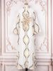 Women’s Clothing New Collar Flower Sequined Skirt Light Luxury Celebrity Party Dress Long Skirt Muslim_ecoleips.com