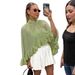 2026 Early Spring New Cross-border French Design Sun-protective Sheer Cape Top Shawl_ecoleips.com