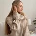 New European American Style Women's Home Wear: Pure Cotton Plaid Sleeve Long Pants Lace Loose Pajamas Two-Piece Set_ecoleips.com