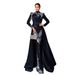 European And American High End Long Sleeved Temperament Round Neck Long Sequined Banquet Fishtail Evening Dress Bridesmaid Dress Dress Women_ecoleips.com