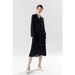 2025 Summer New Women's Temperament Commuter Belt Shirt Up Long Skirt, Elegant And Slim High Waist Dress_ecoleips.com