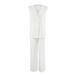 Summer New Cross-Border Comfortable Breathable Cotton Vest Long Pants Pajama Set European And American Wholesale_ecoleips.com