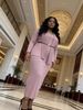Women's Fashionable Two Piece Dress Set New Style Hot Stamped Pleated Suit_ecoleips.com