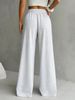 Women's Oversized Wide Leg Sweatpants, High Waist Elastic Waistband, Casual Loose Track Pants, Minimalist Streetwear For Everyday Wear_ecoleips.com