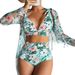 Women's Clothing Newhigh End Fashion Sexy Multi Color Printed Bikini Bikini Three Piece Women's Swimsuit_ecoleips.com