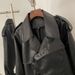 Women's Leather Jacket - Trendy Biker Style Coat With Zipper & Pockets, Loose Fit, Black & Burgundy, XS/S/M/L_ecoleips.com