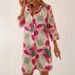 Elegant Fashion Print Lapel Single Breasted Cardigan Dress Women Casual Party Office Dress Ladies Elegant Daily Wear Dress_ecoleips.com