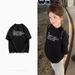 women's High-quality Round-neck Pullover Short-sleeved T-shirt_ecoleips.com