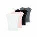 Slim-Fit Ribbed Short Sleeve Top With 3d Floral Pattern & Off-Shoulder Neckline For Women - Stretchy Comfort Daily Wear_ecoleips.com
