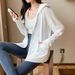 Ice Silk Sunscreen Clothing Women's Versatile Breathable Thin Jacket Summer New UV Protection Loose Outdoor Sports Sunscreen Clothing_ecoleips.com