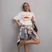 Cute Style BF American Retro Casual Trendy Comfortable Summer New Loose Versatile 100% Cotton T-shirt_ecoleips.com