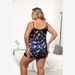 Cross-Border Silk Plus Size Pajamas For Women Summer Round Neck Strap Sexy Homewear Set Thin European And_ecoleips.com