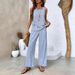 Women's Sleeveless Double Layer Vest And Pants Set American Style Hot Selling New Arrival In Stock_ecoleips.com