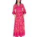 2024 European And American Foreign Trade Women's Clothing Cross-border Autumn New V-neck Lantern Sleeve Printed_ecoleips.com