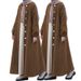 Women's Clothing Autumn And Winter New Solid Color Fashion Temperament Coat Long Cardigan Loose Coat_ecoleips.com