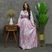 Women’s Clothing Printed Diamond Muslim Robe New Arabic Sweet Skirt_ecoleips.com