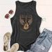 Women's Clothing Fashion All Match Ladies Guitar Disc Loose Vest_ecoleips.com