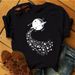 Cross-border Supply Of Plus-size Short-sleeve Fashionable Colorful Floral Heart Women's T-shirts_ecoleips.com