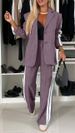 Women's Clothing 2026 Cross Border Independent Station And Winter Women's Long Sleeve Lapel Casual Suit Set_ecoleips.com
