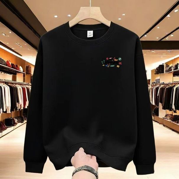 FW25 Matching Couple Cotton Crew Neck Sweatshirt - His & Hers_ecoleips.com