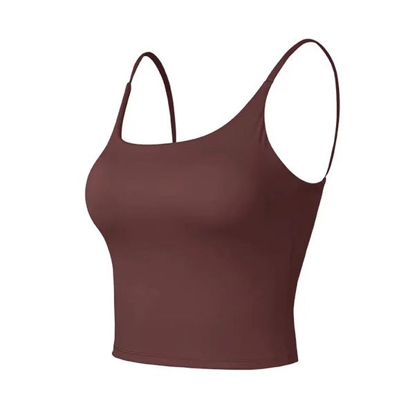Women's High Intensity Sports Bra Yoga Camisole One Piece Fitness Vest Beautiful Back Support Cup For Spring/Summer_ecoleips.com