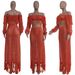 TS938 New Women's Casual Mesh Tassel Beach Dress Two-Piece Set_ecoleips.com