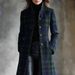 European And American Style Women's Cardigan Digital Print Plaid Single Breasted Long Sleeved Outerwear_ecoleips.com