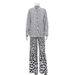 Women's Clothing Polka Dot Print Drape Two Piece Suit Loose Lazy Long Sleeved Shirt Wide Leg Pants Fashion Suit_ecoleips.com